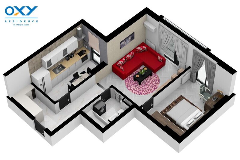 Rahova- Oxy Residence, 2 Camere 56 mp mega discount